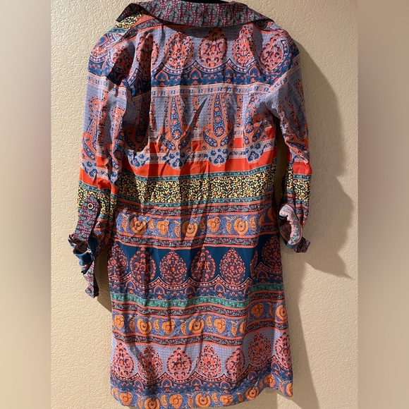 Anthropologie Maeve Multicolor Patterned Flowy Dress - Picture 5 of 6
